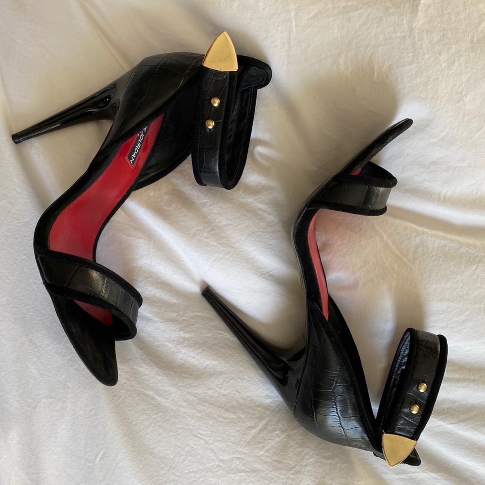 Sexy leather & suede stilettos by Charles Jourdan